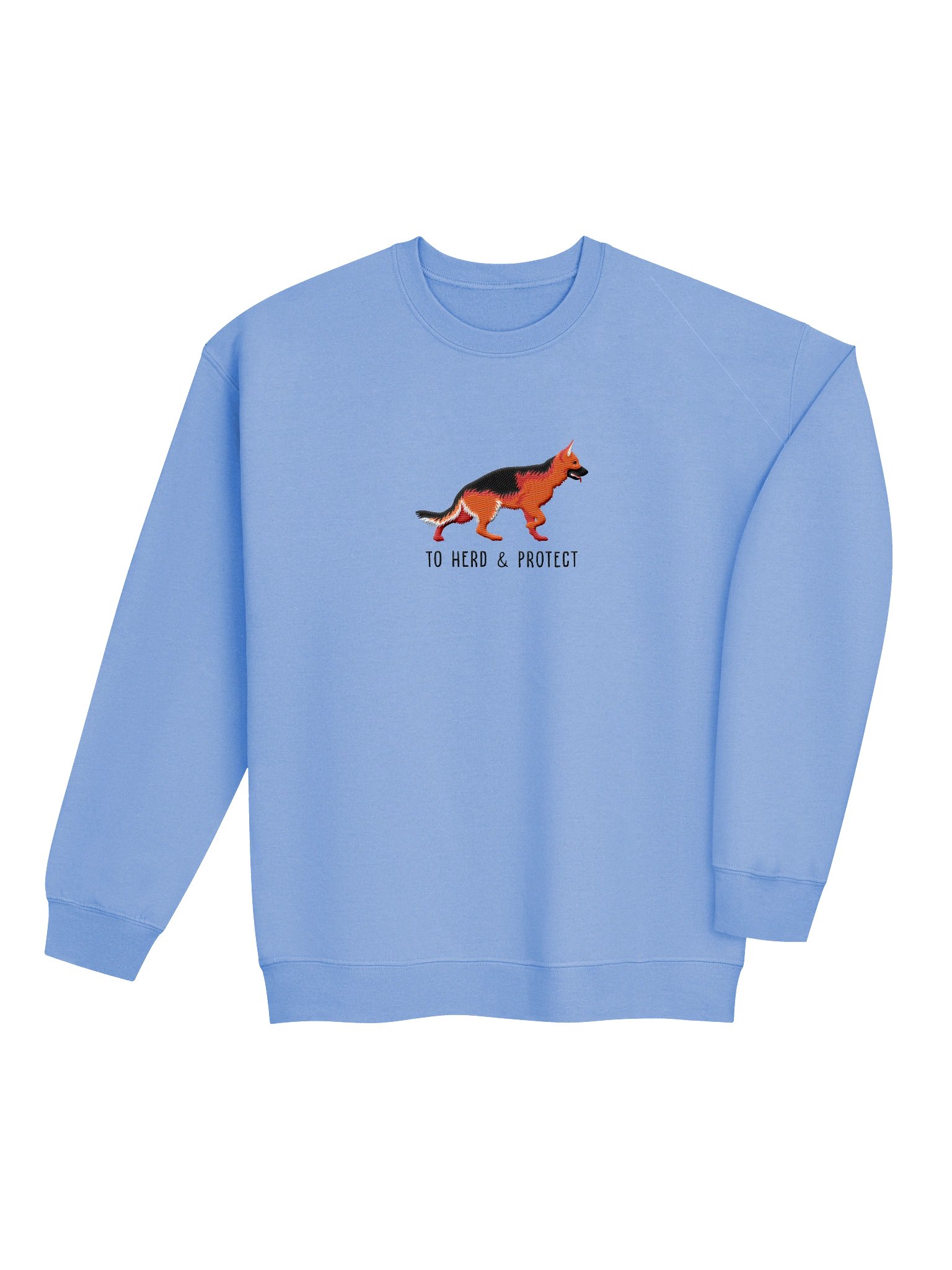 To Herd & Protect Sweatshirt (Embroidered) of a German Shepherd(Red) product image (7)