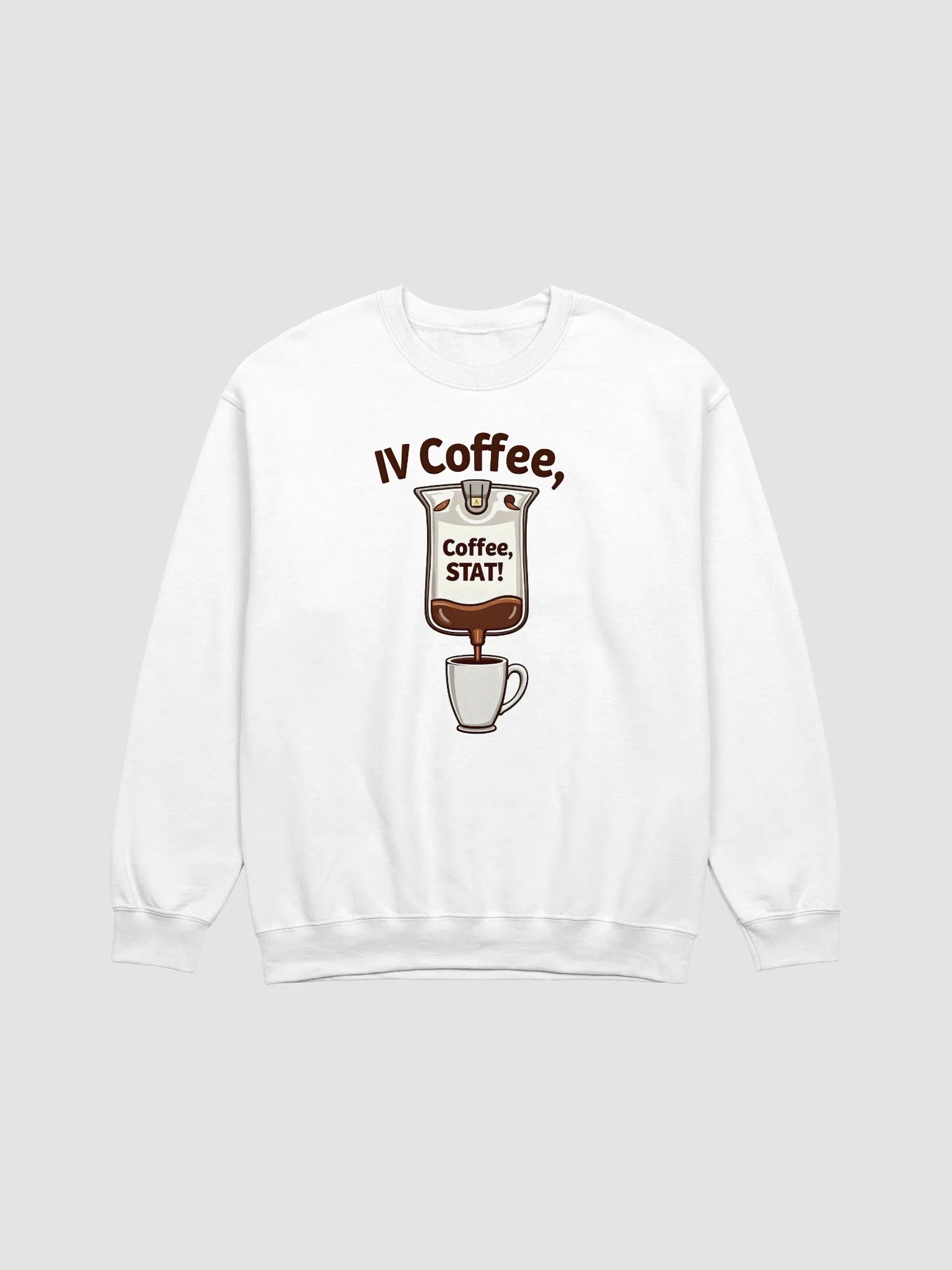 IV Coffee - Medical Humor Crewneck Sweatshirt product image (8)