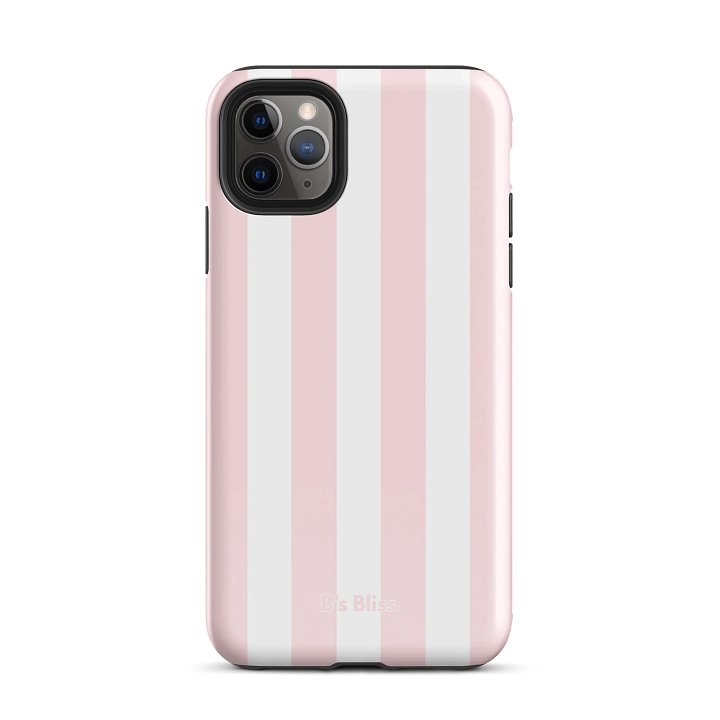 BLUSH | Pink Striped Phone Case product image (2)