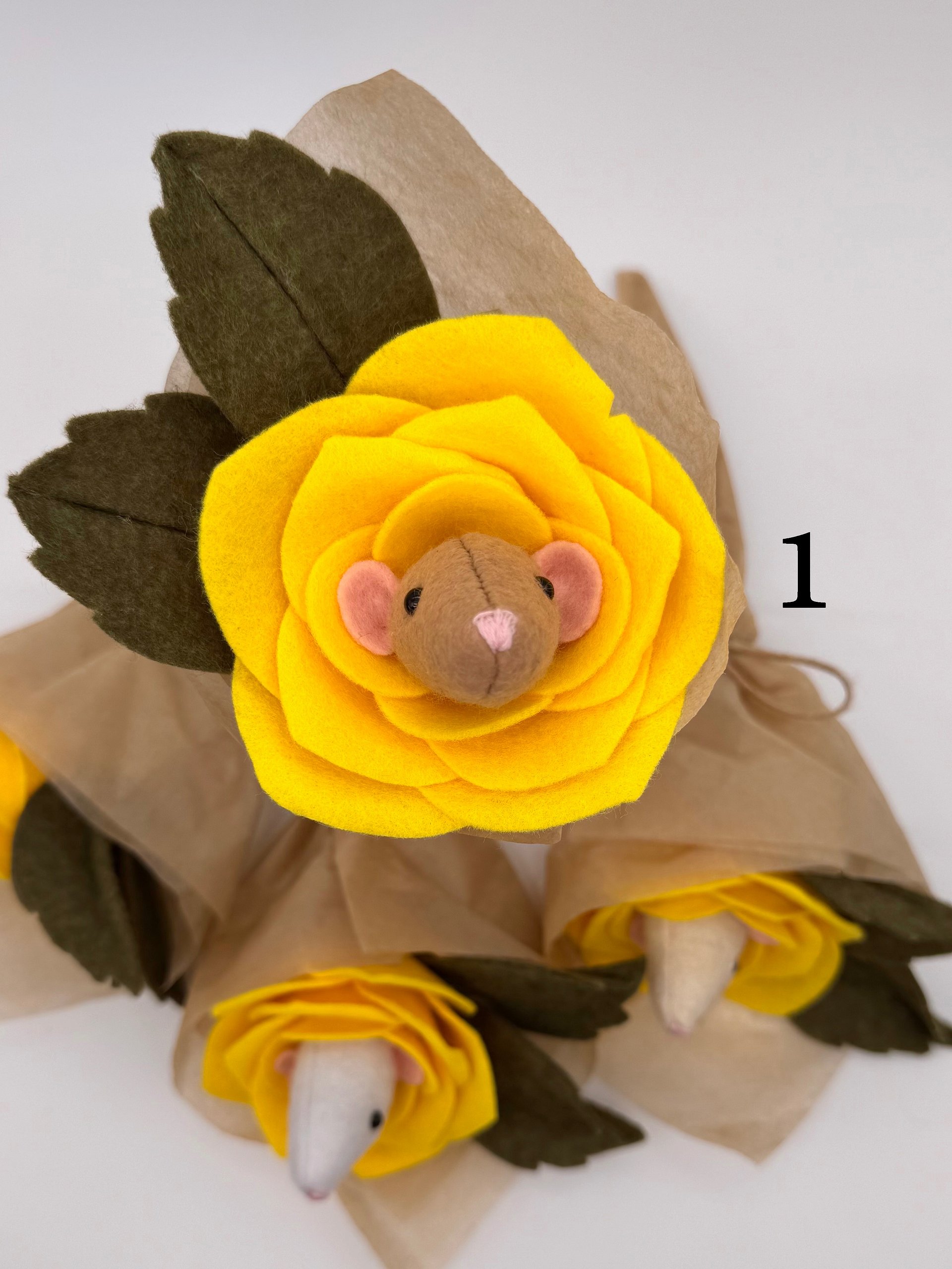 Yellow Rat Roses | Handmade product image (1)