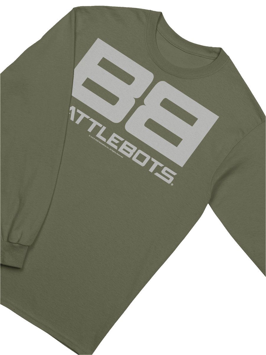 BattleBots Long Sleeve Gray Oversized Emblem Tee - 5 Colors - BattleBots Basics! product image (3)