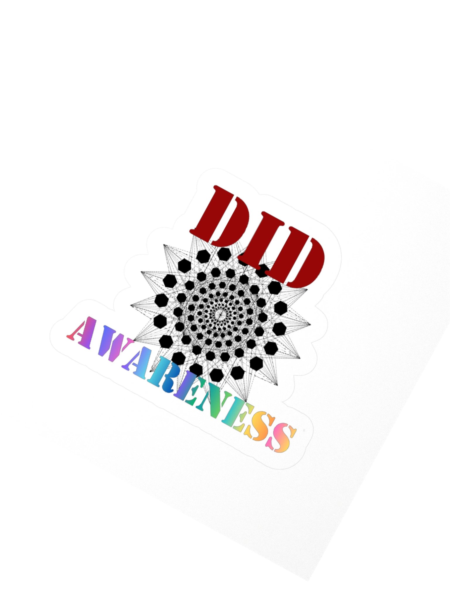DID Awareness Fractal Kisscut Sticker product image (2)