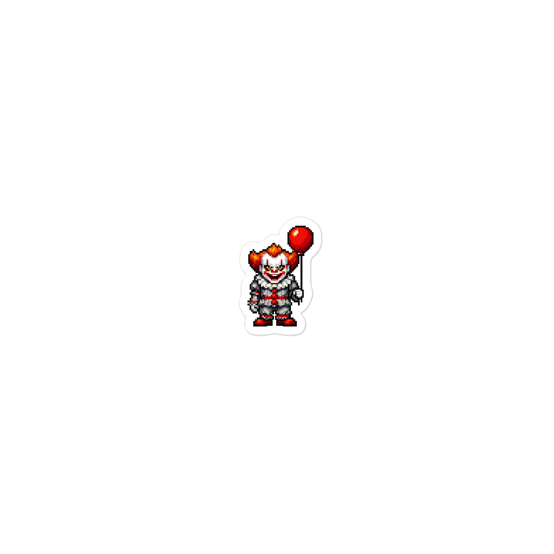 Pennywise (It) Retro Pixel Art Laptop Sticker product image (1)