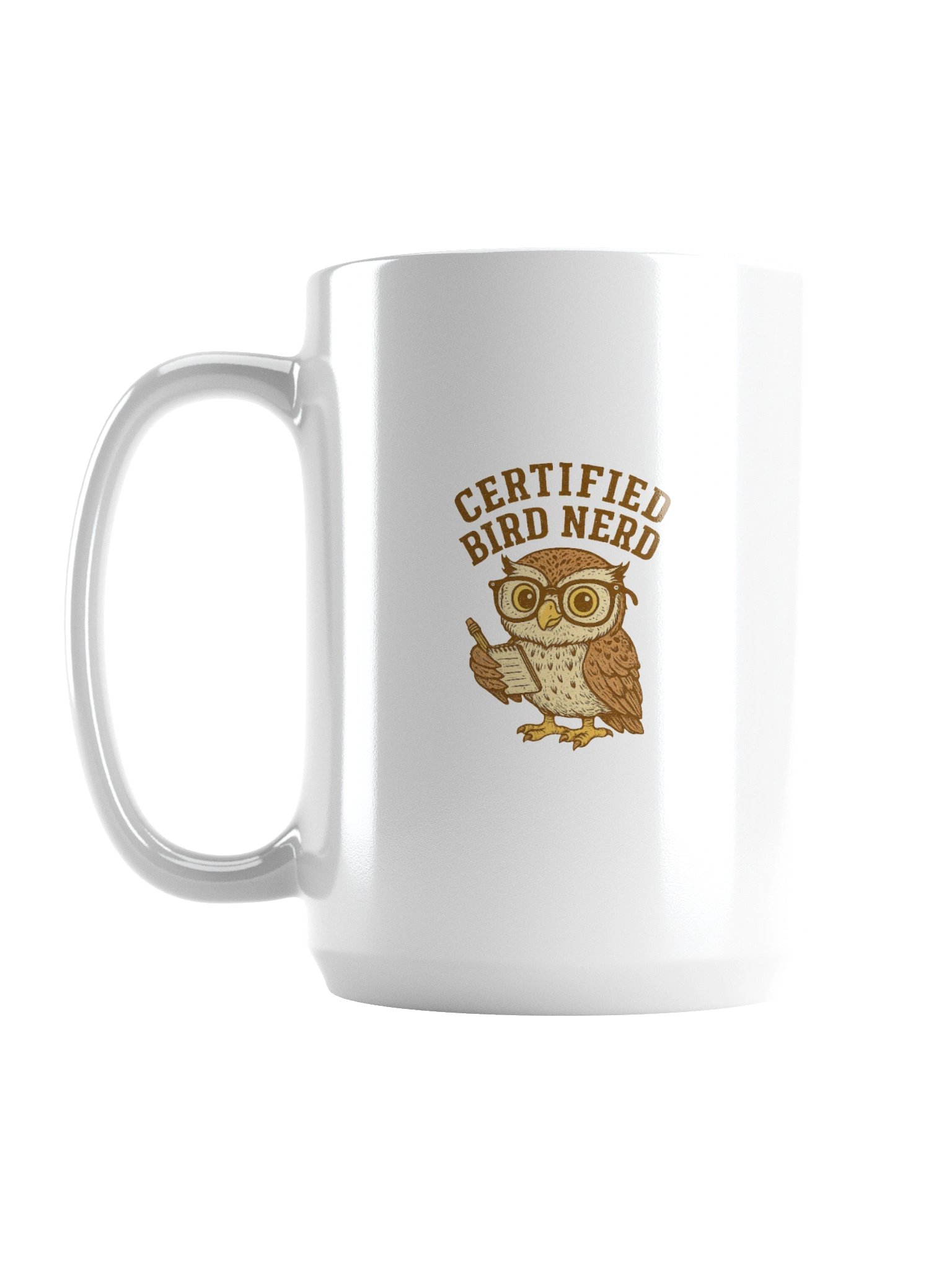 Certified Bird Nerd Mug for bird watchers and bird watching hobbyists product image (1)