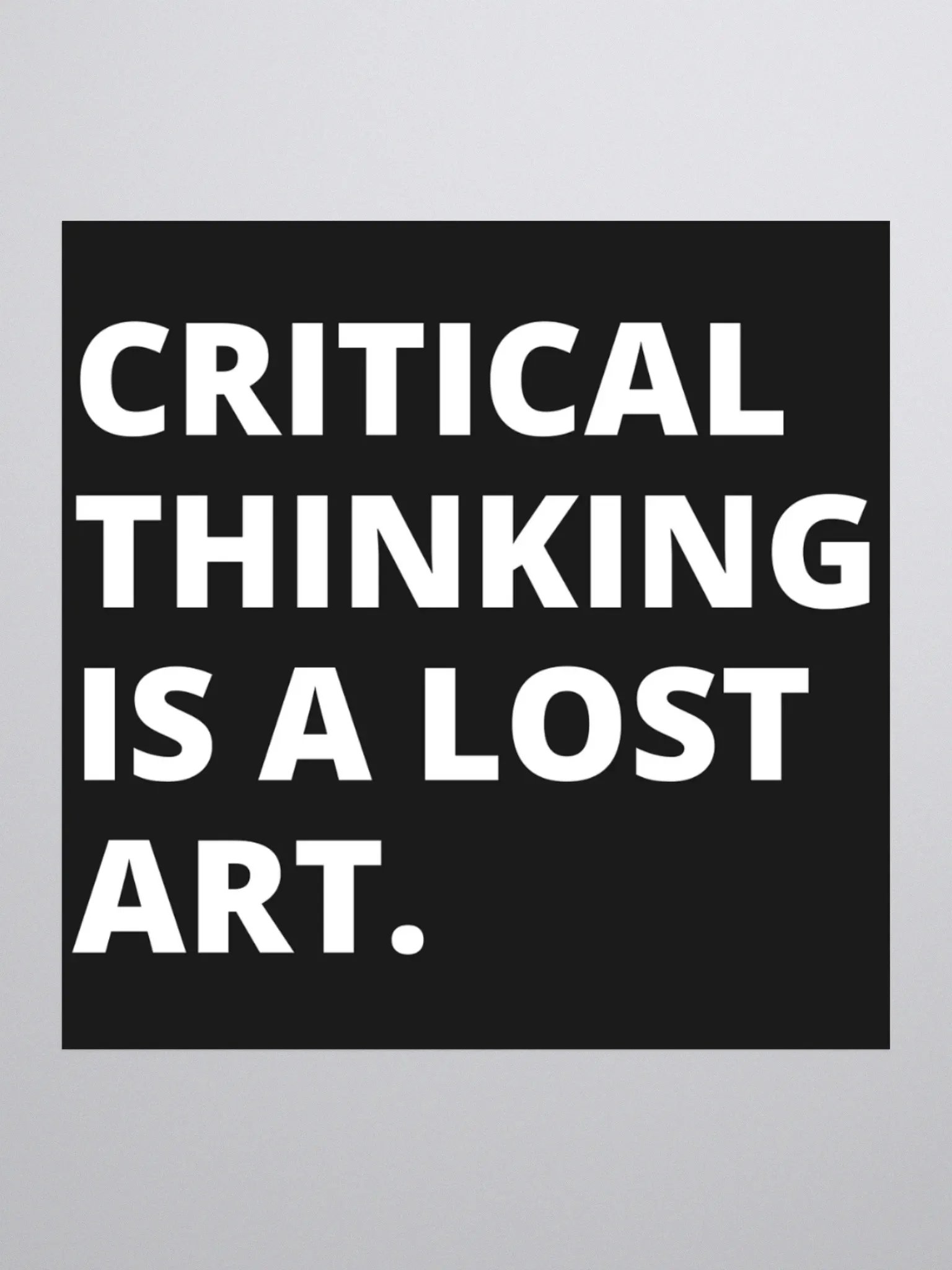 Critical Thinking Sticker. product image (3)