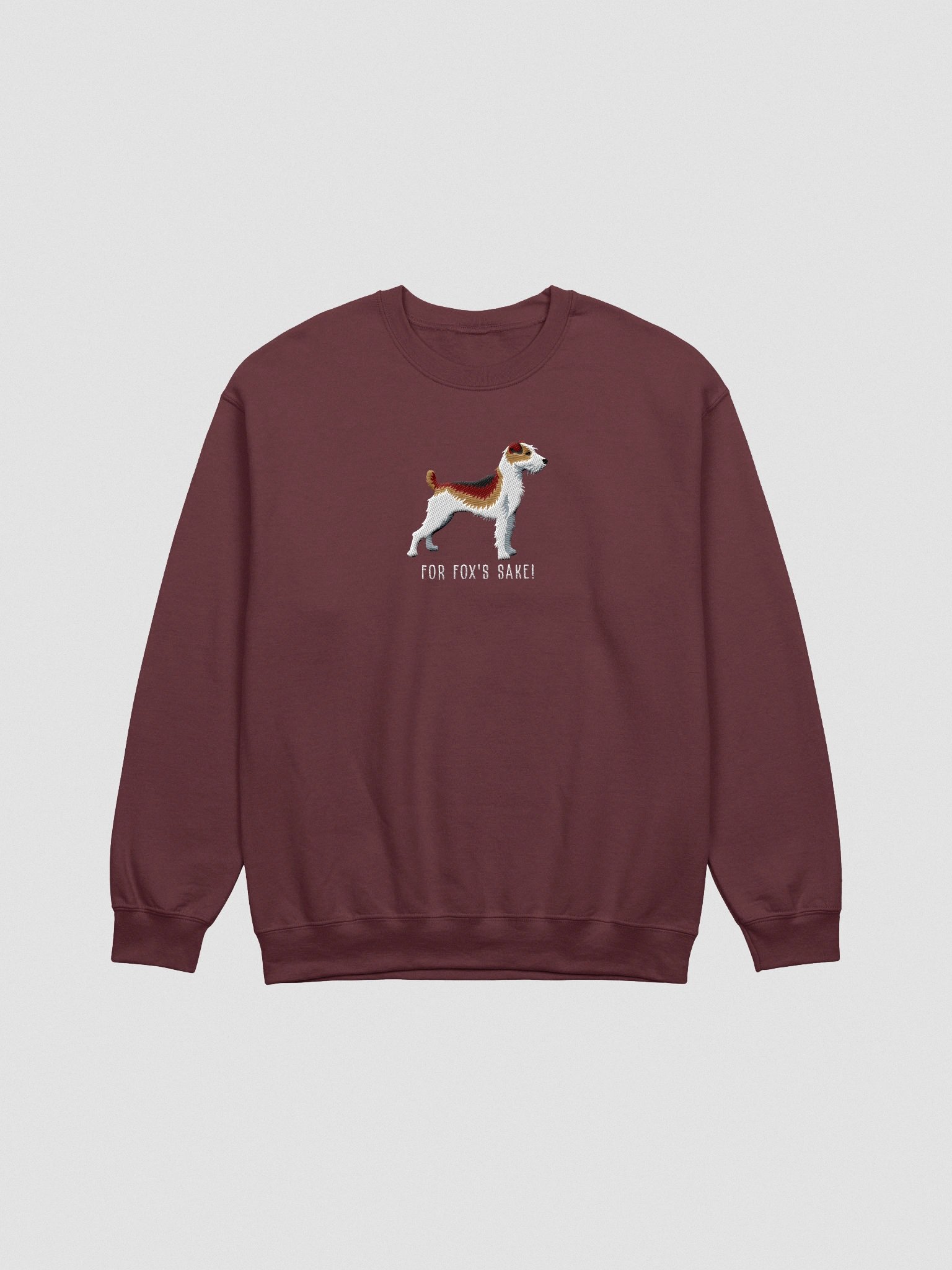 For Fox's Sake! Sweatshirt (Embroidered) of a Parson Russell Terrier(Sable) product image (4)