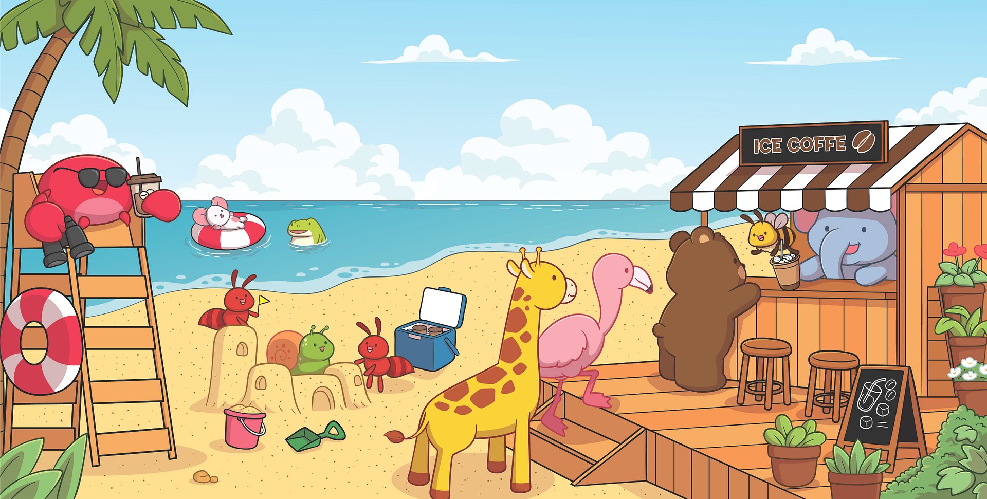 Caffeinated Chaos Coastal Coloring Book product image (1)