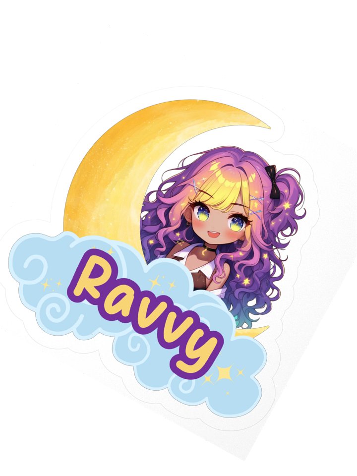 Ravvy Logo Kiss Cut Sticker product image (5)