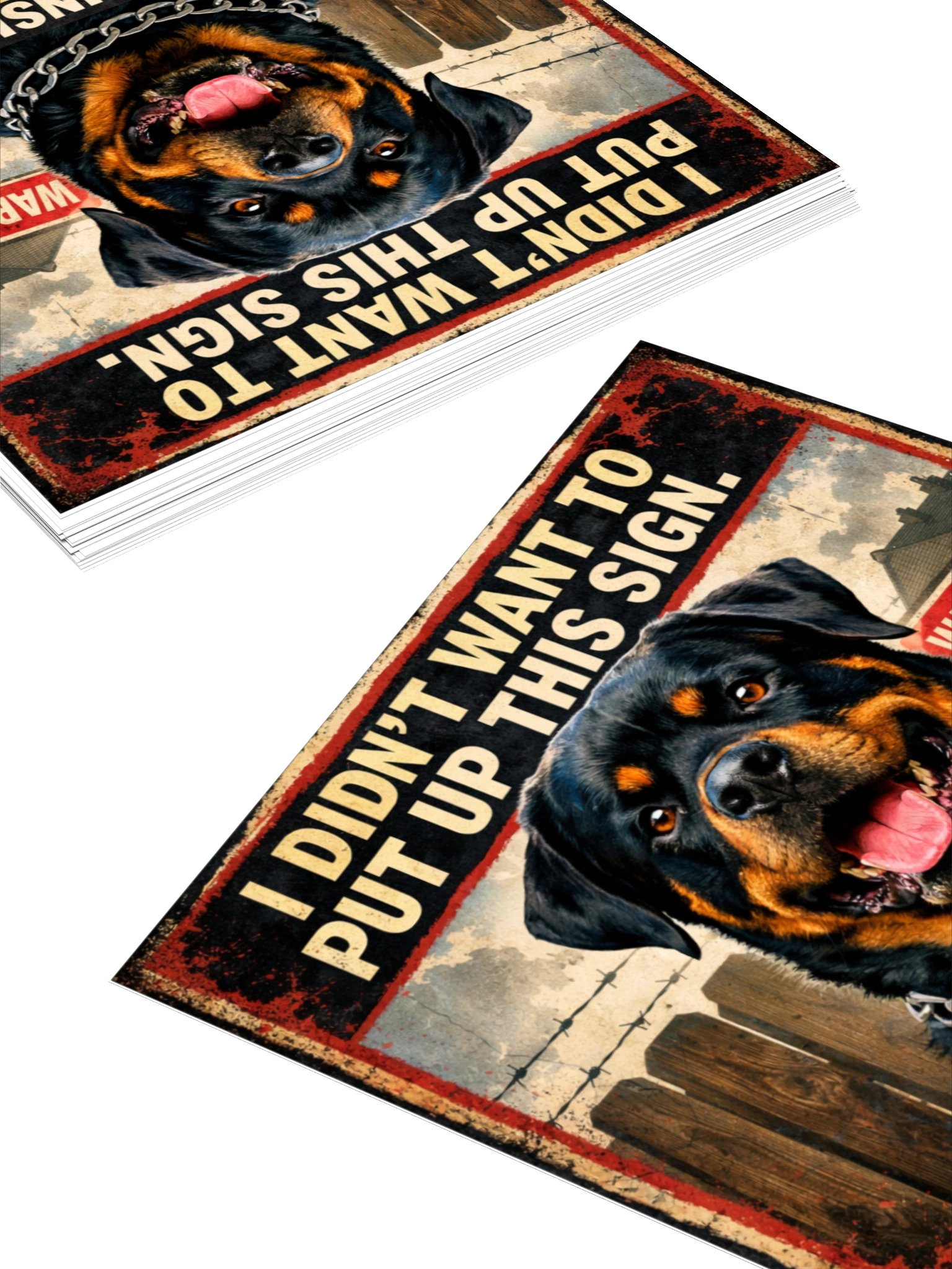 Funny Rottweiler Warning Sticker product image (10)