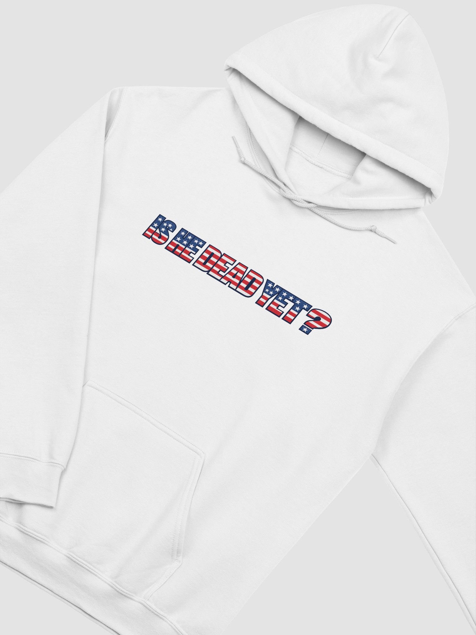 "Is He Dead Yet?" Heavyweight Flag Hoodie product image (2)