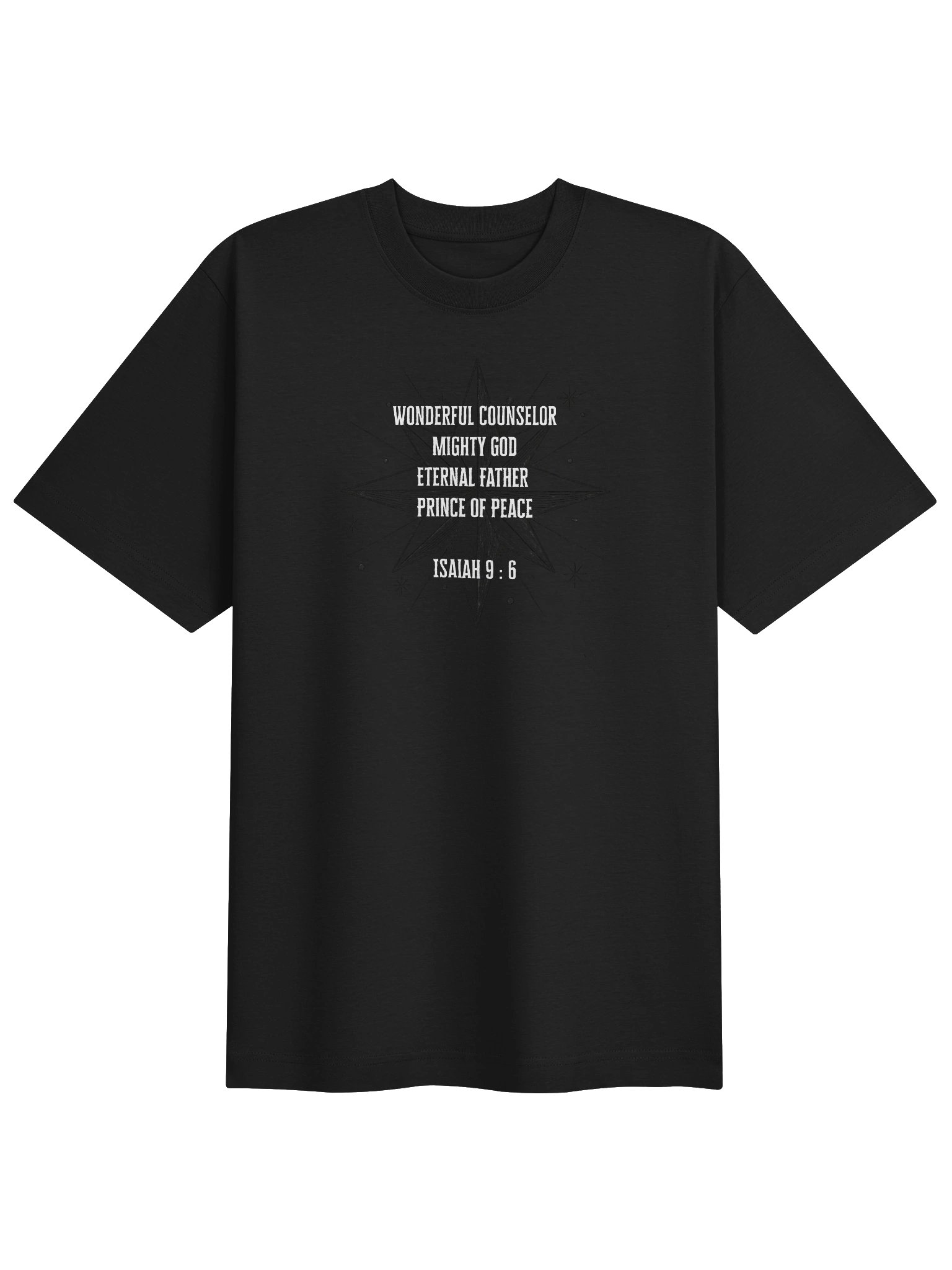 The Isaiah 9:6 Starburst Christmas Tee product image (4)