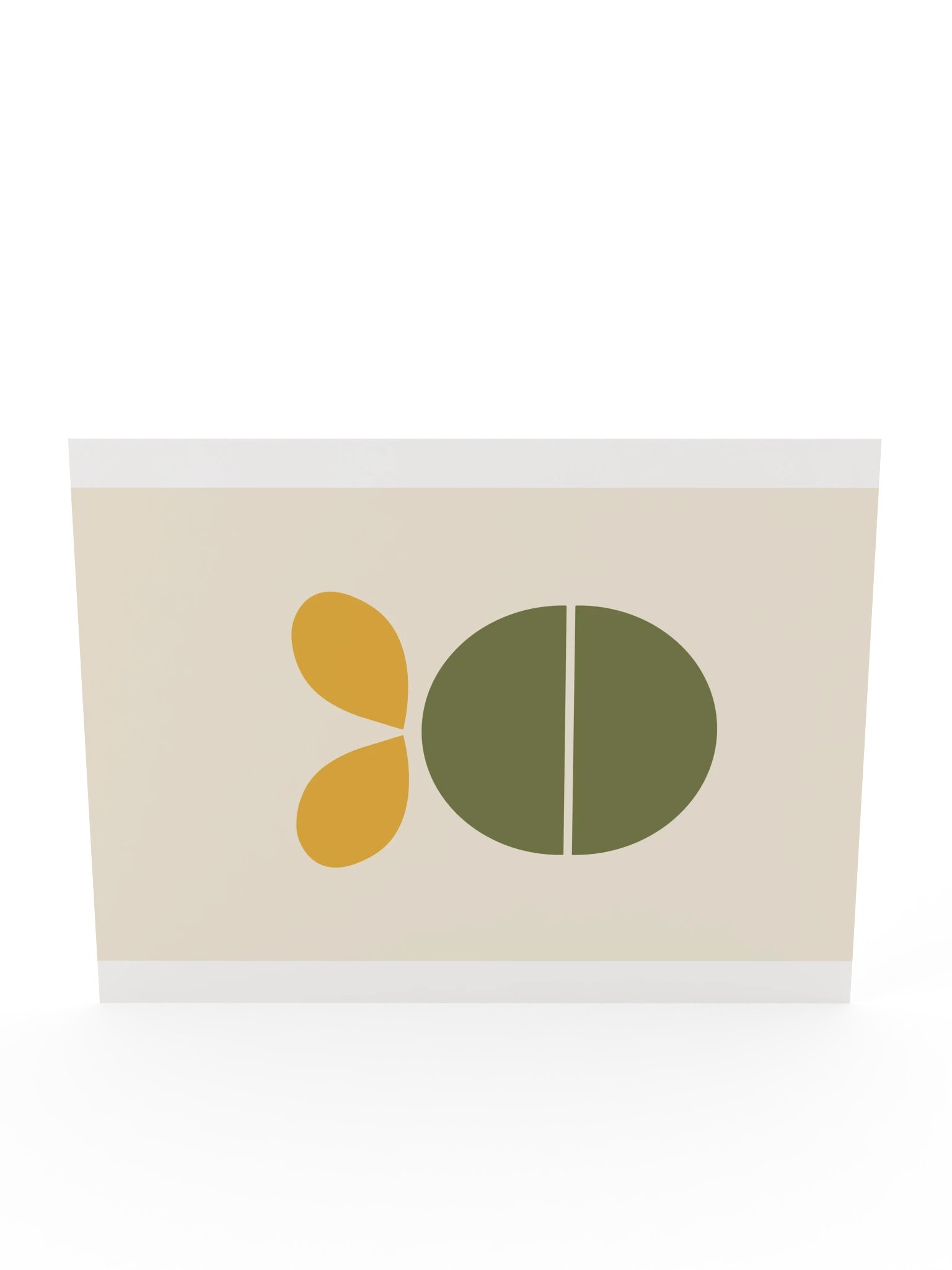Retro Sprout Print | Olive and Mustard Bathroom Wall Art product image (12)