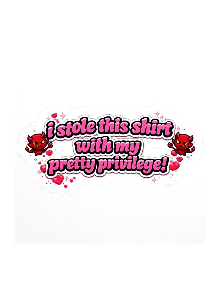 Pretty Privilege 3" x 3" sticker product image (1)