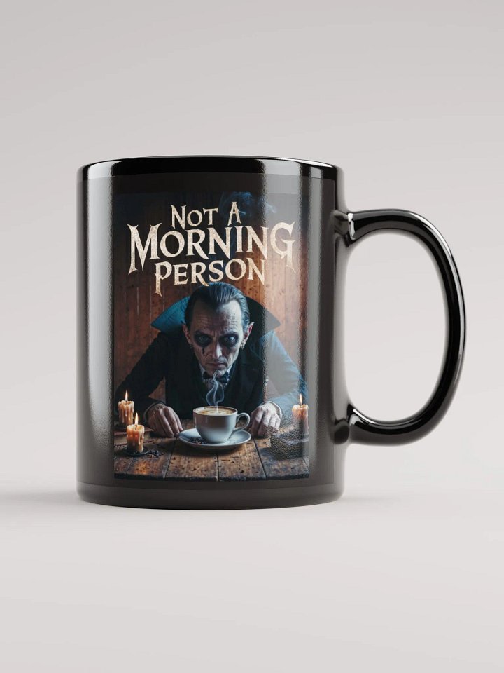 Gothic Morning Mood Black Glossy Mug product image (2)