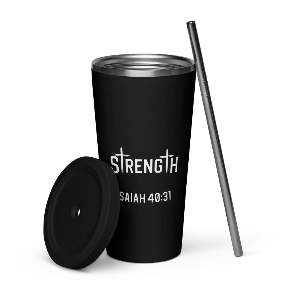Strength 20 oz. Insolated Cup: Black product image (5)