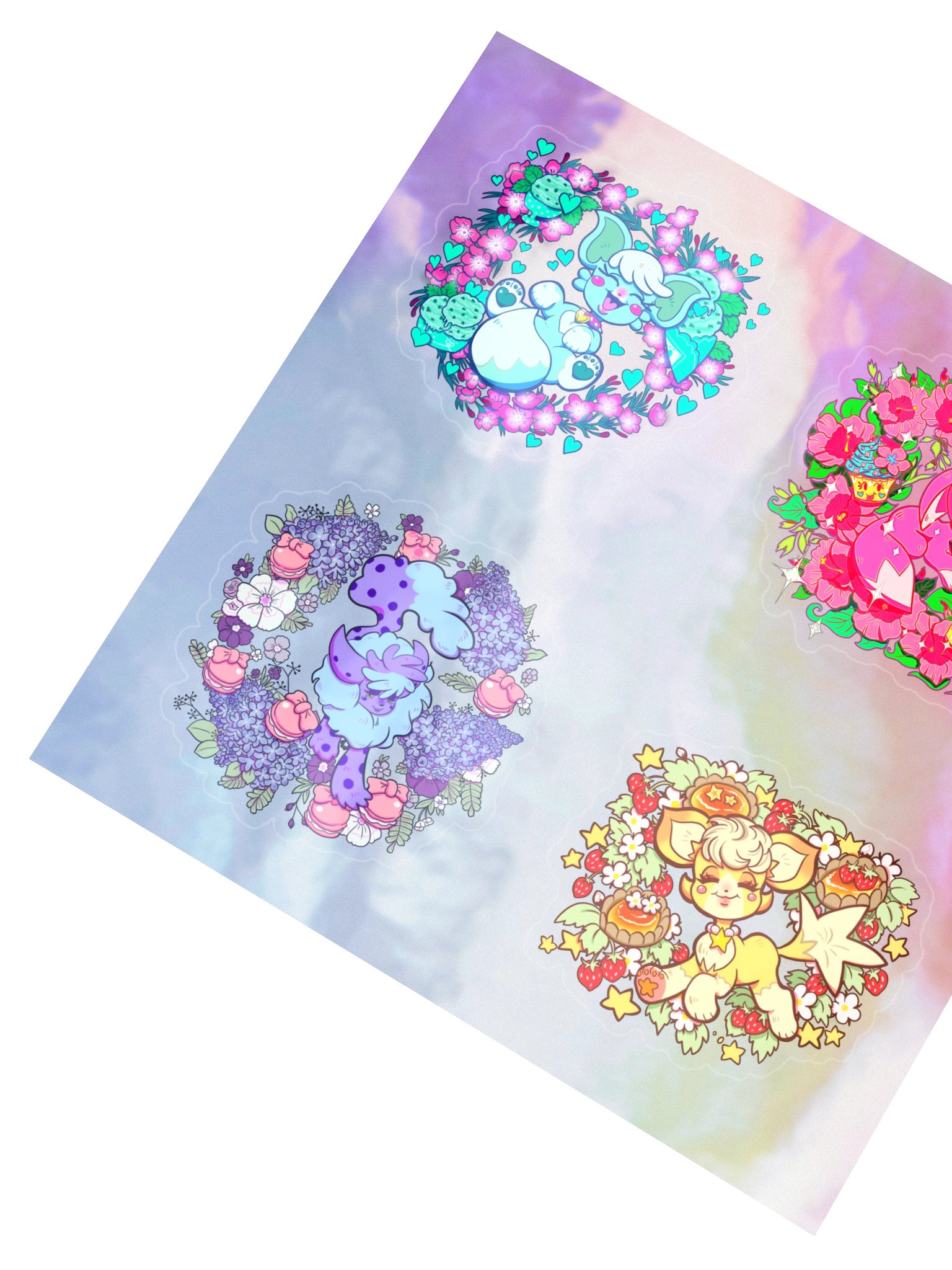 Holographic Fox Stickers product image (2)