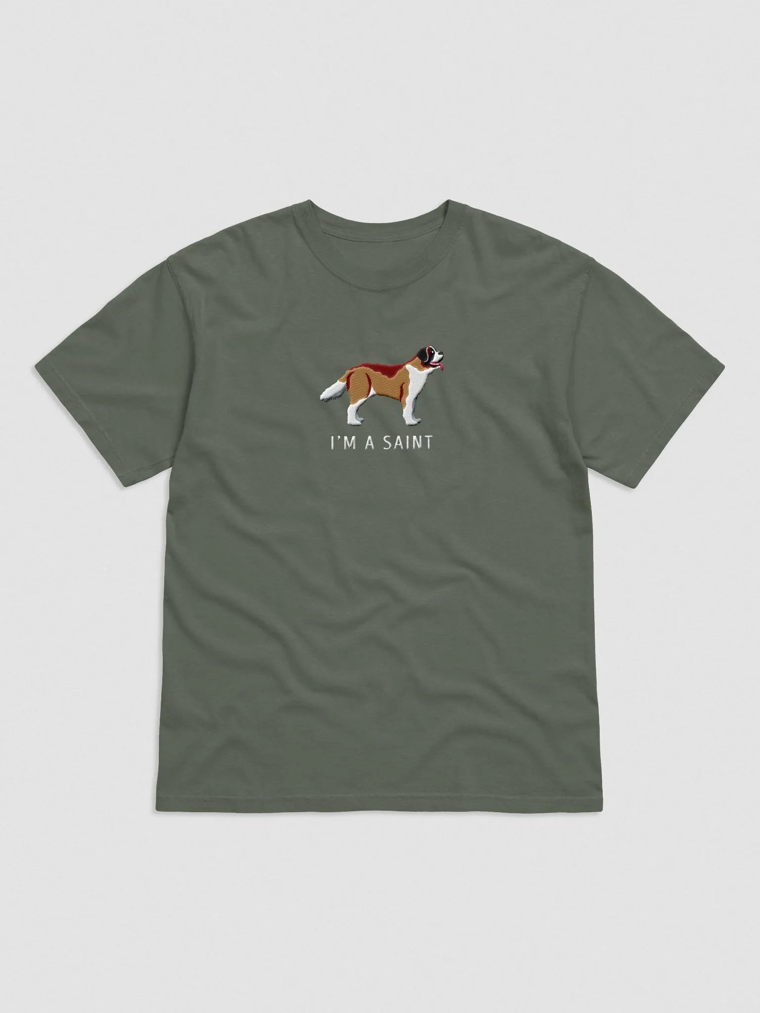 I'm a Saint T-Shirt(Embroidered) of a Saint Bernard product image (4)