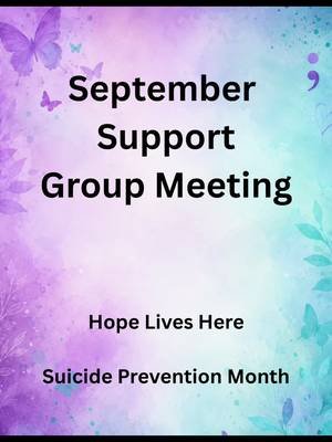 A little glimpse into tonight’s setup. 💜🩵 Everything is ready for our September support group meeting tonight’s activity, a safe space to connect, and the beginning of our HOPE WALL. 🦋 Every little detail is set up with one purpose in mind: to remind people that they are not alone, their story matters, and hope is still here. See you tonight. 💜 #MindfulConnections #SuicidePreventionMonth #HopeLivesHere #YouAreNotAlone #YourStoryMatters  