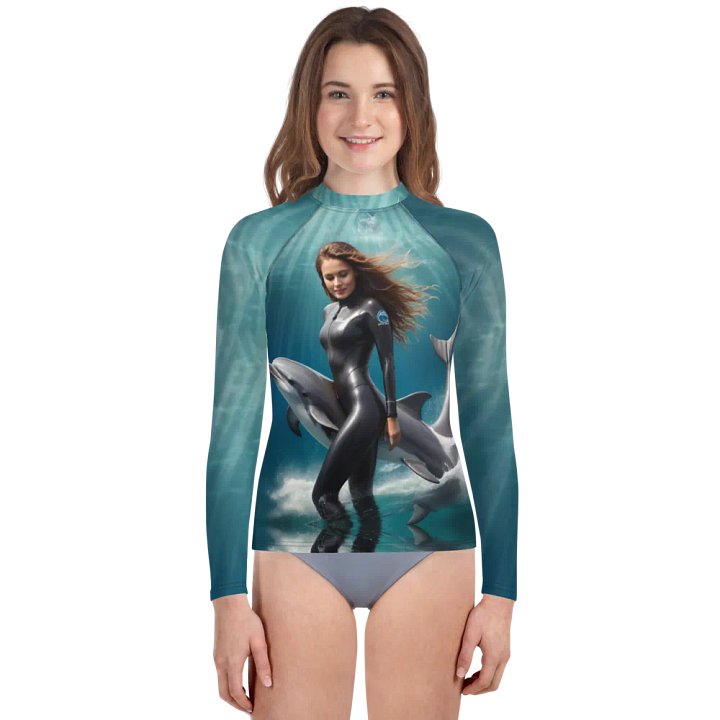 Youth Rash Guard in sea product image (1)