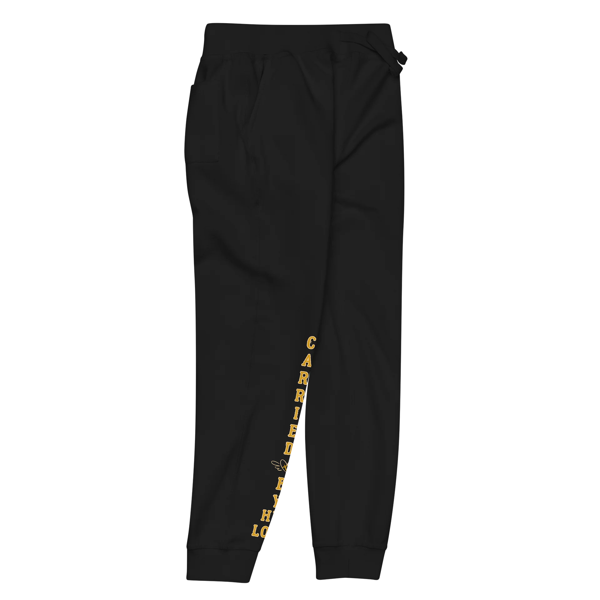 Carried by His Love Premium Unisex Fleece Joggers product image (2)