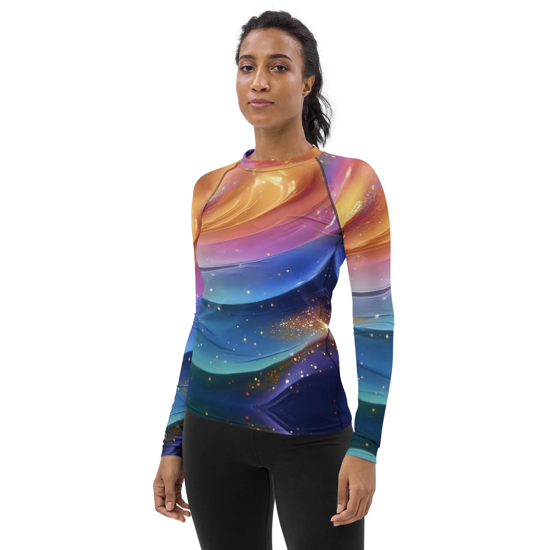 Celestial Wave Women's Rash Guard product image (3)