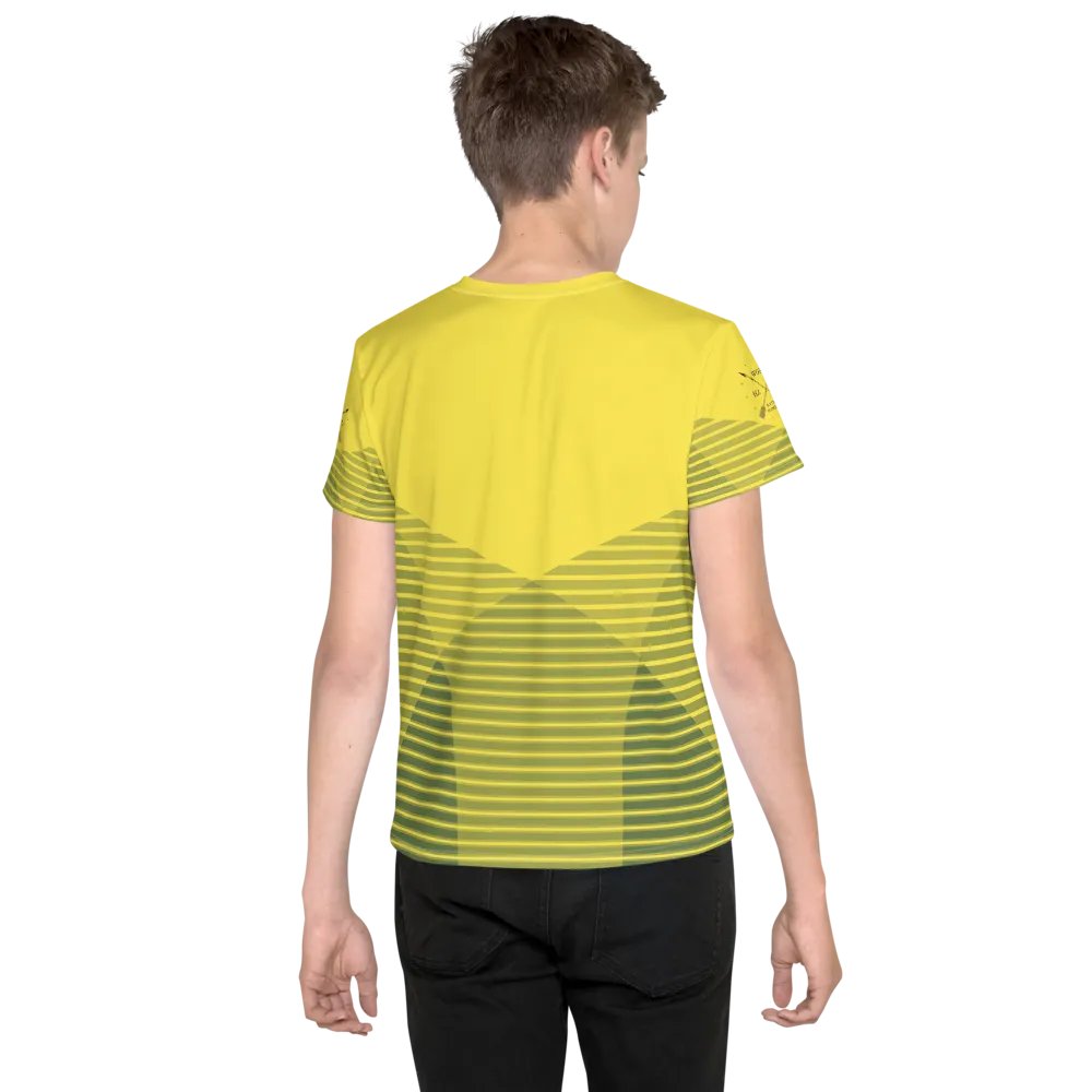 'Work Hard & Stay Humble' Work Ethic Yellow Youth T-Shirt product image (4)