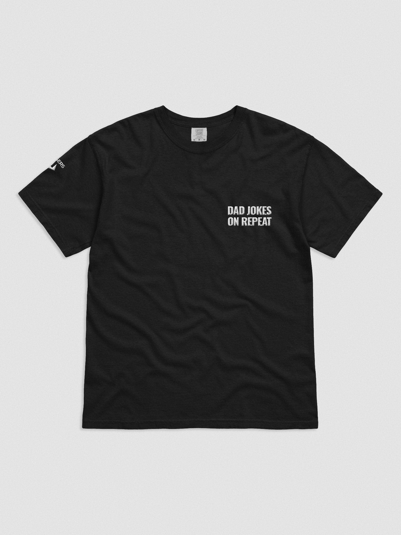 Urgers Dad Jokes On Repeat Embroidered Shirt product image (3)
