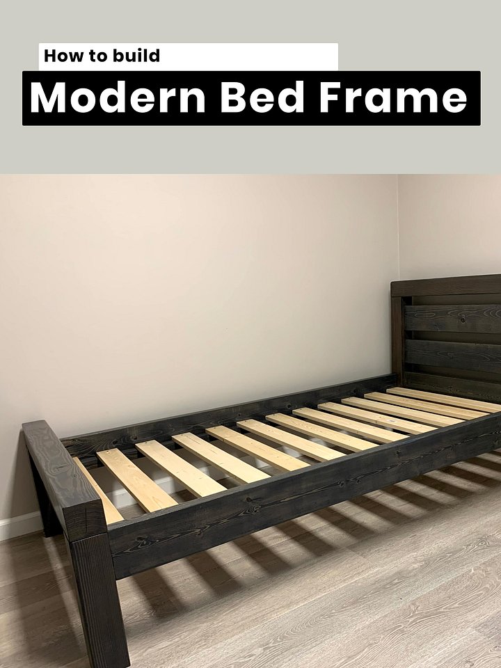 Modern Farmhouse Twin Bed | DIY | Digital Plan product image (2)