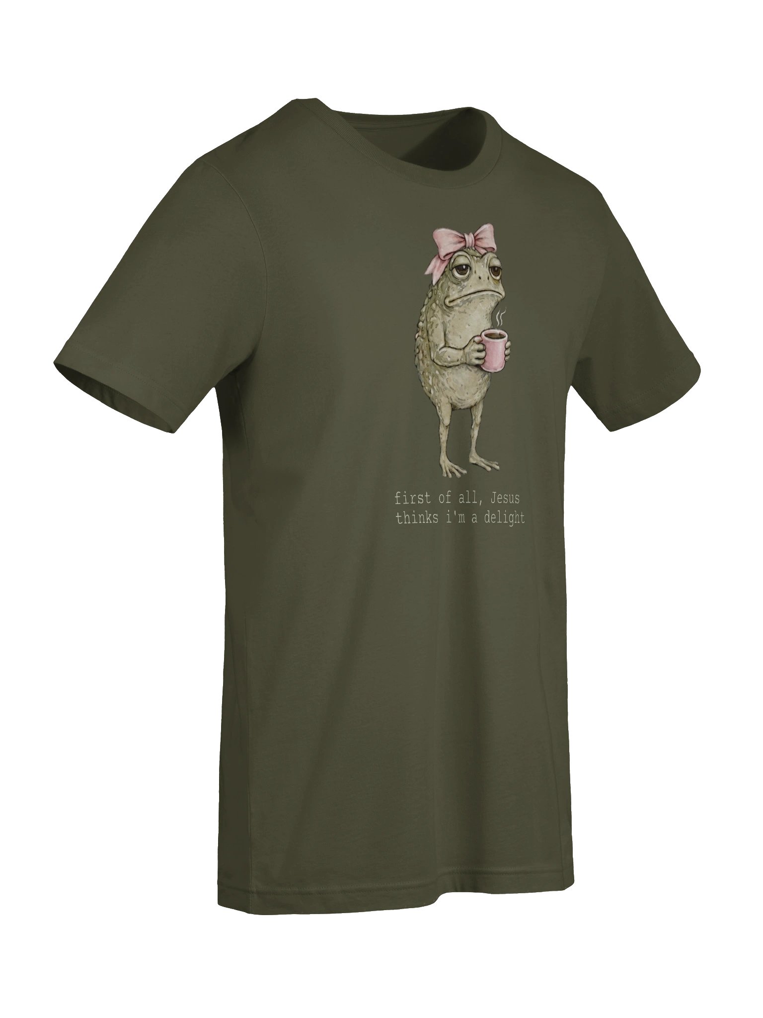 Jesus Thinks I'm a Delight Sarcastic Toad Graphic Tee product image (69)