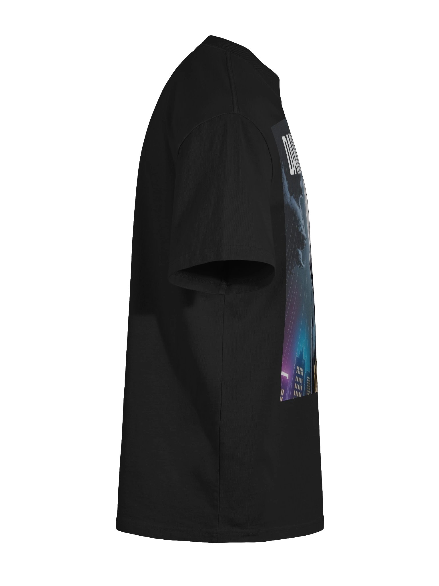 Storm Sentinel: Dark Knight Batman Oversized Faded T-Shirt product image (11)