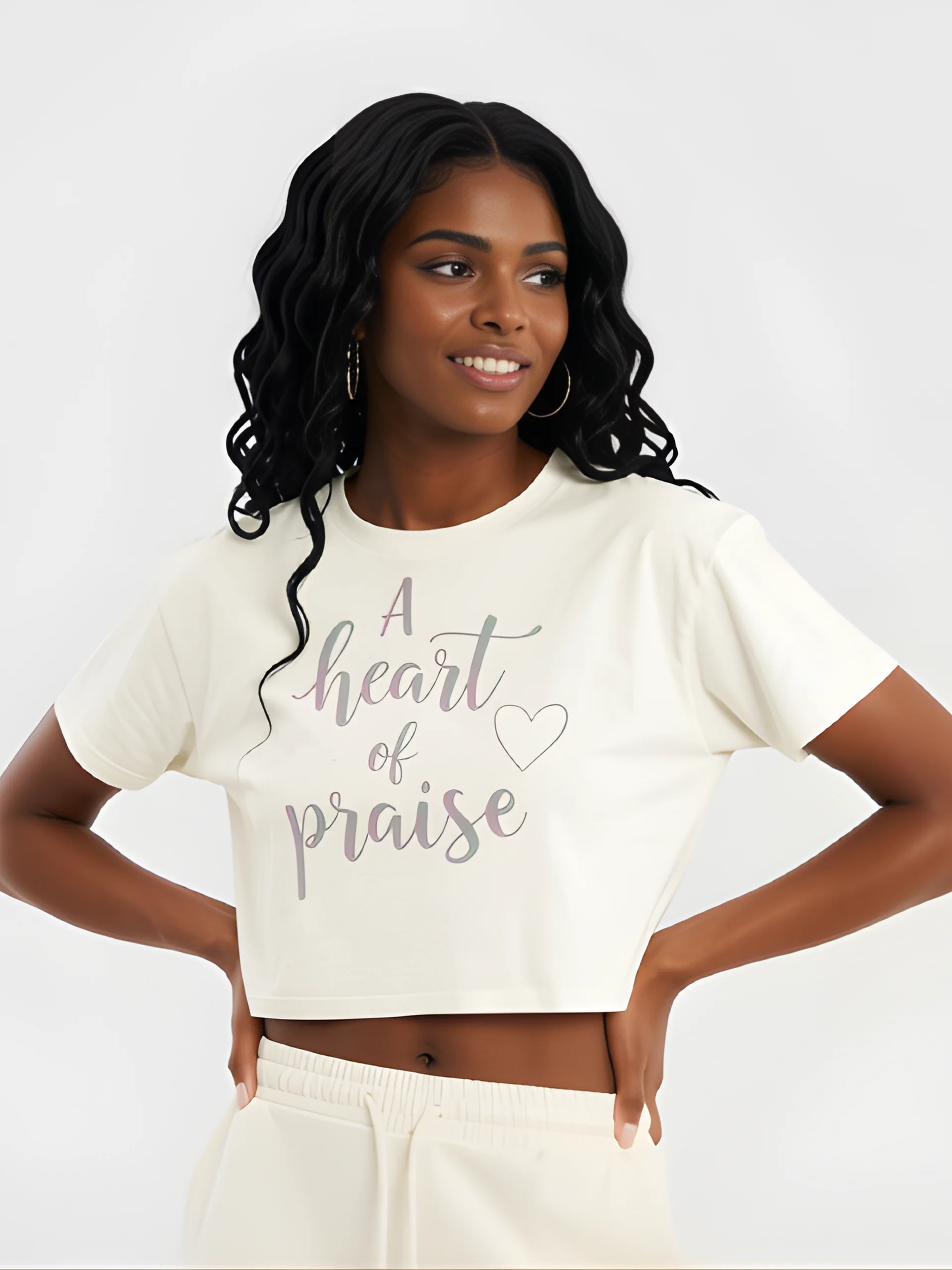 A Heart of Praise Premium Crop Top product image (1)