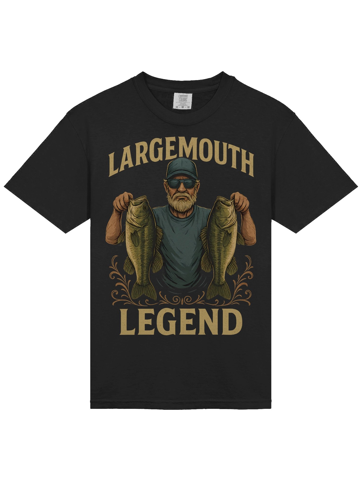 Bass Fishing T-Shirt – Largemouth Bass Angler Tee for Fishermen product image (3)
