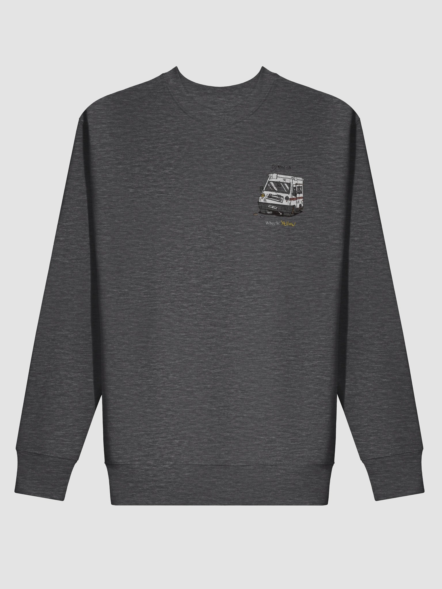 Small not-ok Wheelie Yellow sweatshirt! product image (22)