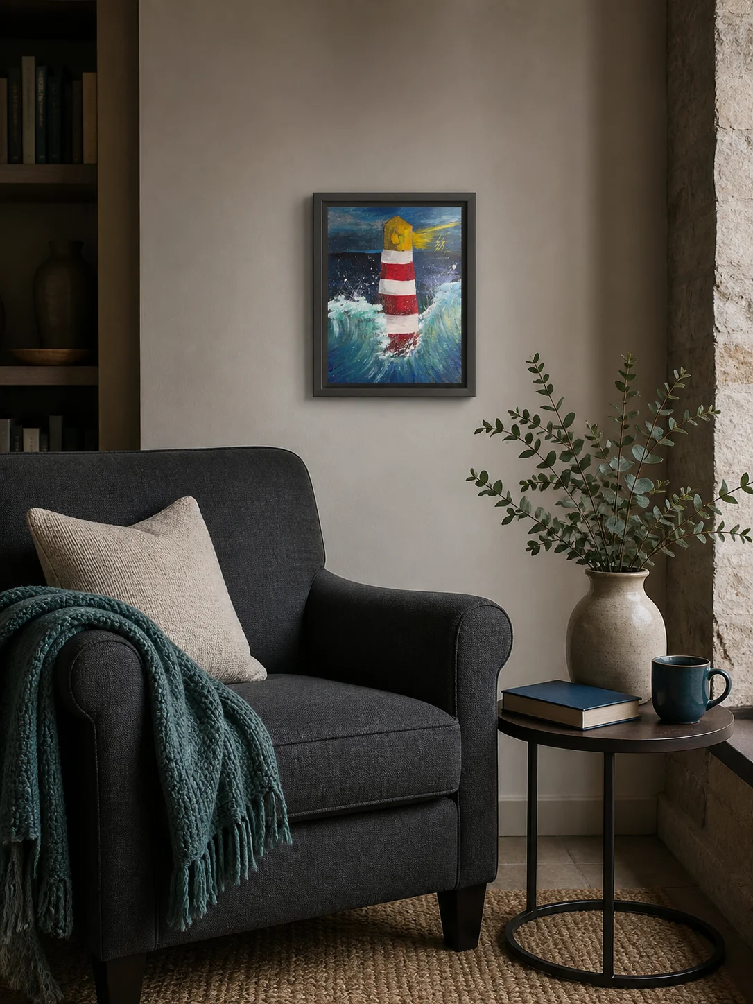 Beacon in the Storm — One-of-a-Kind Original Painting product image (2)