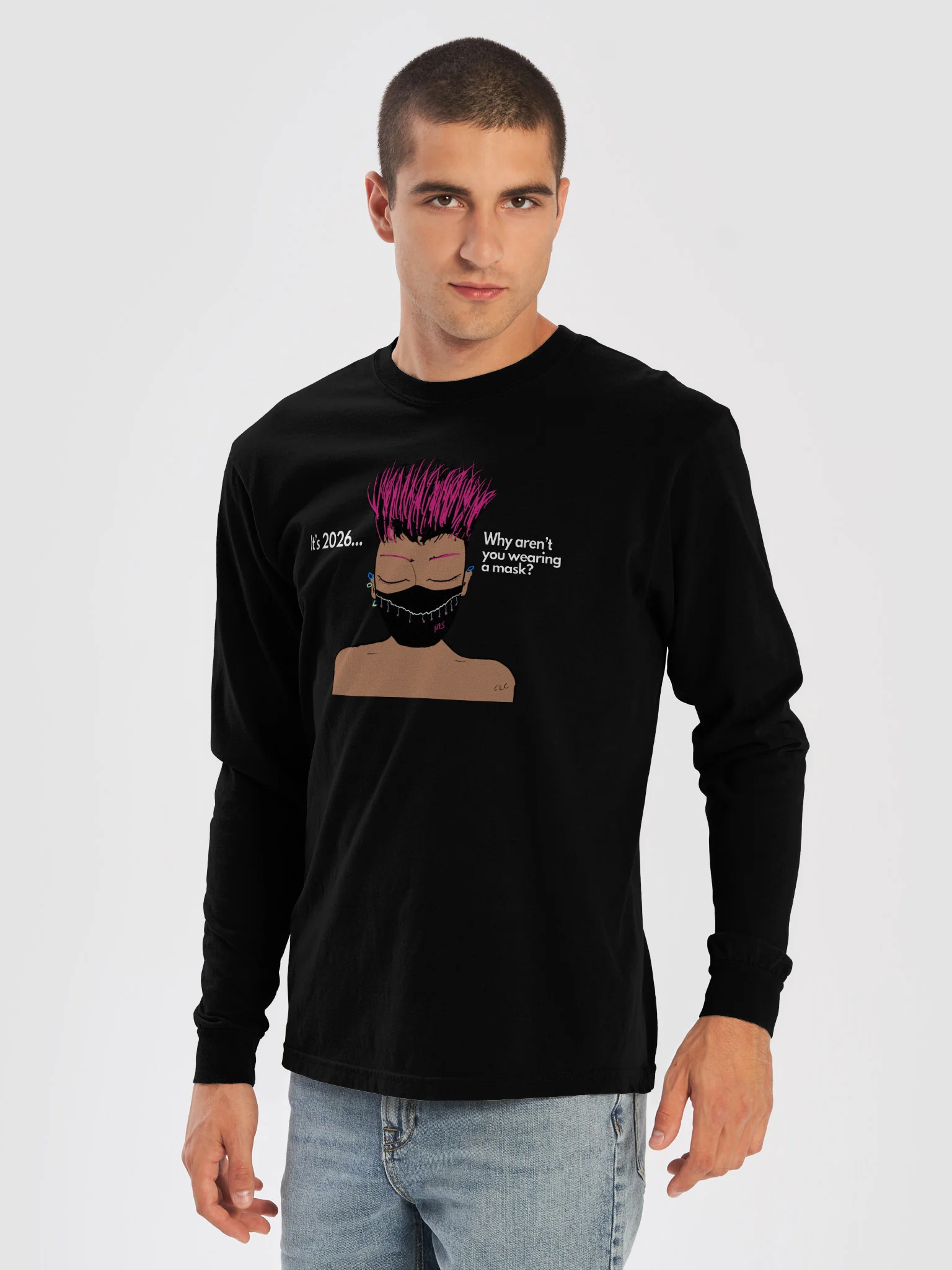 The Real Question long sleeve tee product image (27)