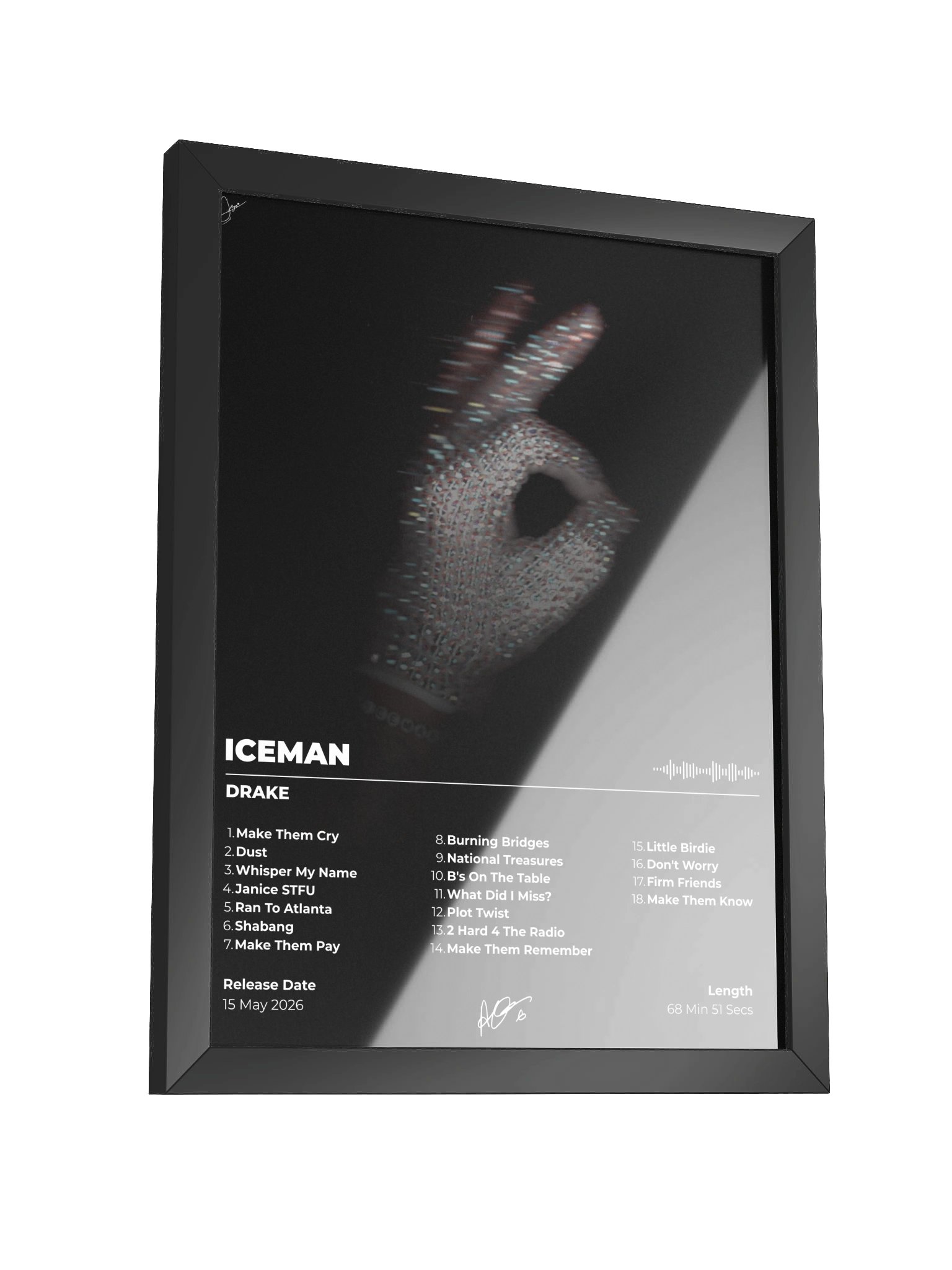 ICEMAN Drake Album Cover Framed Poster product image (5)