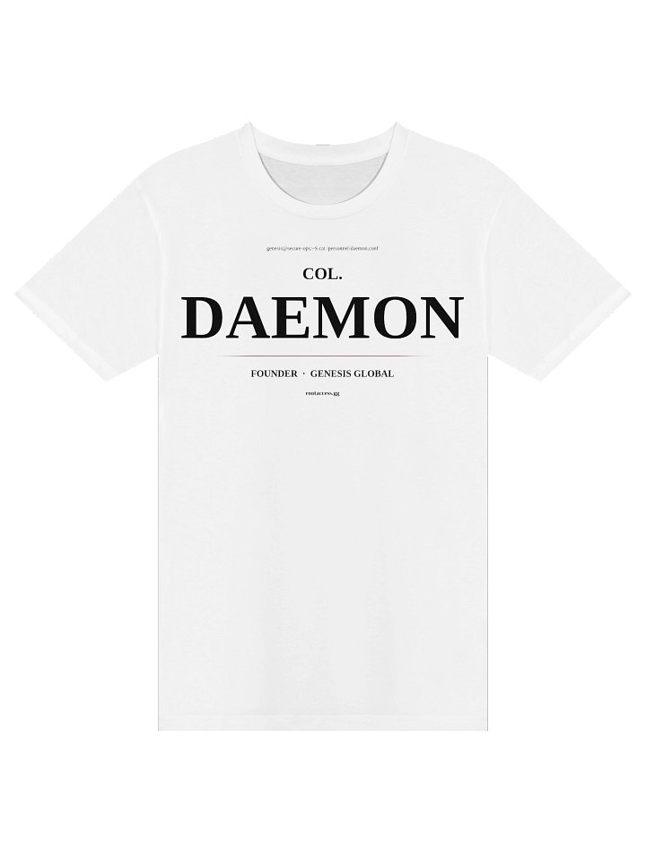 COL. DAEMON — Founder Tee (White) product image (1)