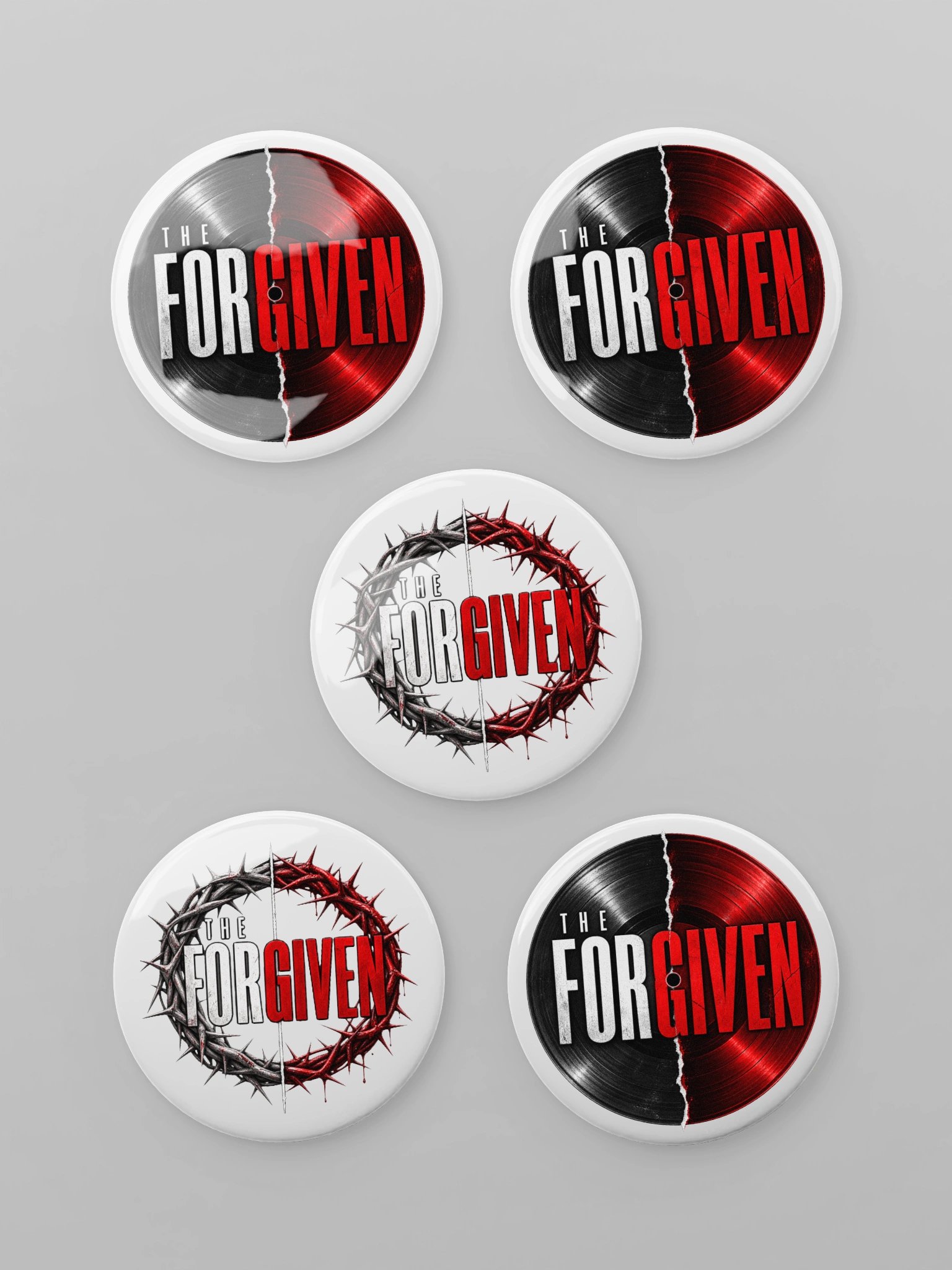 The Forgiven - Pin Buttons product image (1)