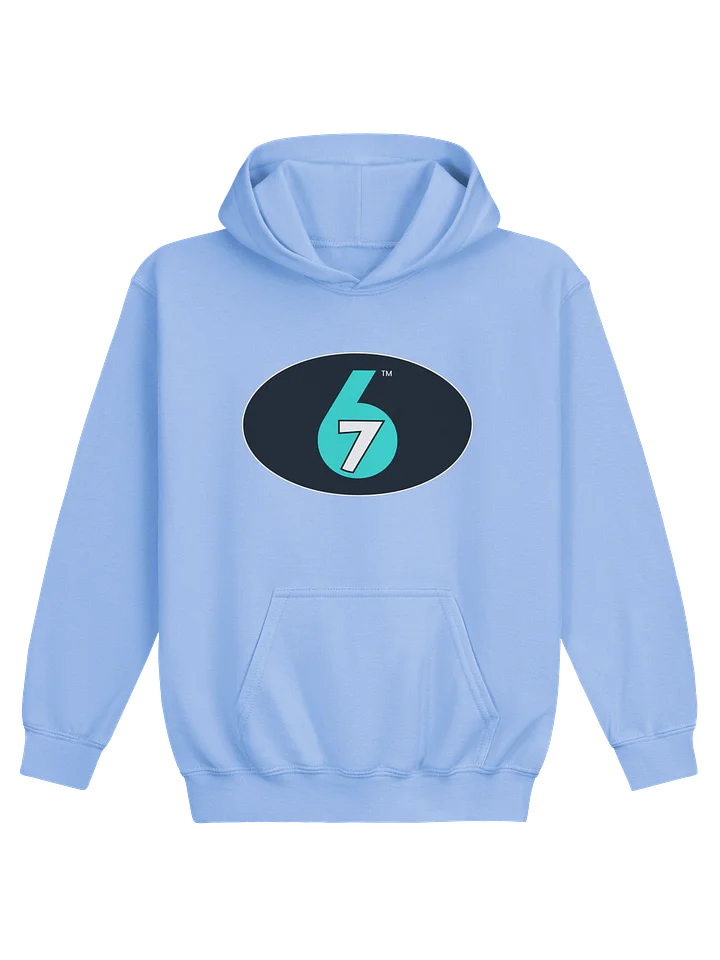 Kids Pull-over Hoodie - Carolina Blue, Logo on Front product image (1)