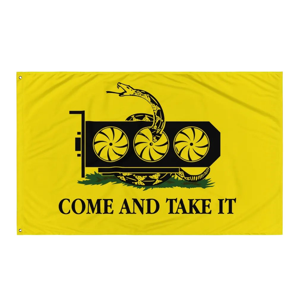 come and take it gpu flag - 100% polyester product image (3)