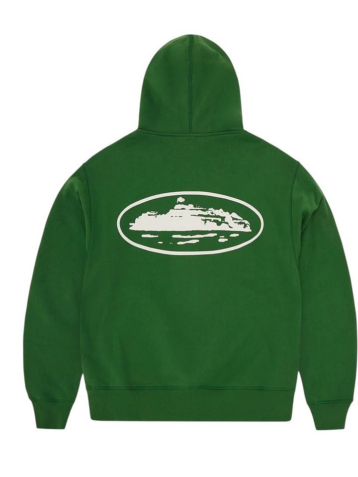 ISLAND PUFF PRINT ZIP HOODIE [GREEN] product image (2)