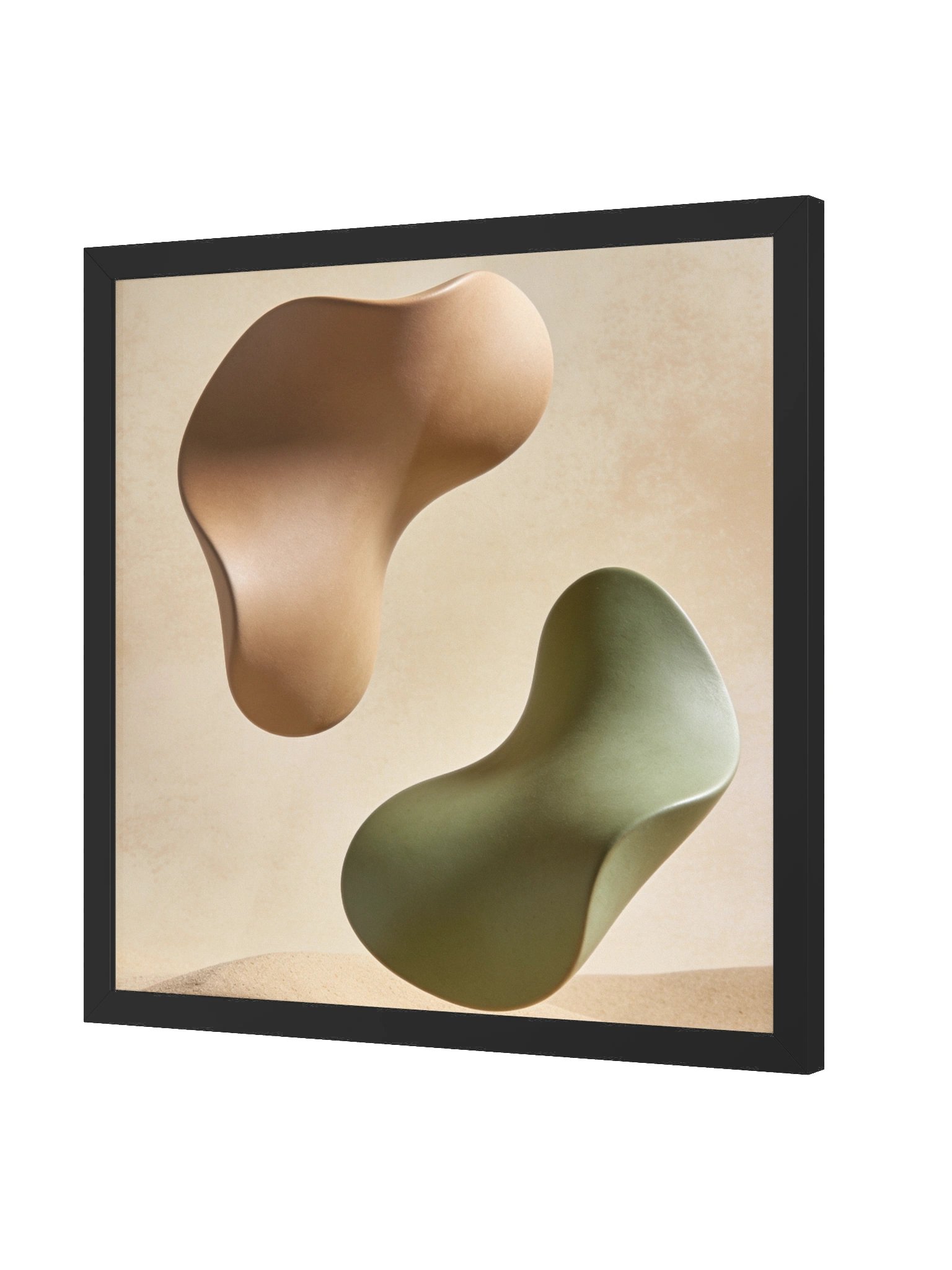 Desert Harmony: Abstract Earth Tones Wall Art- 46×46 cm product image (5)