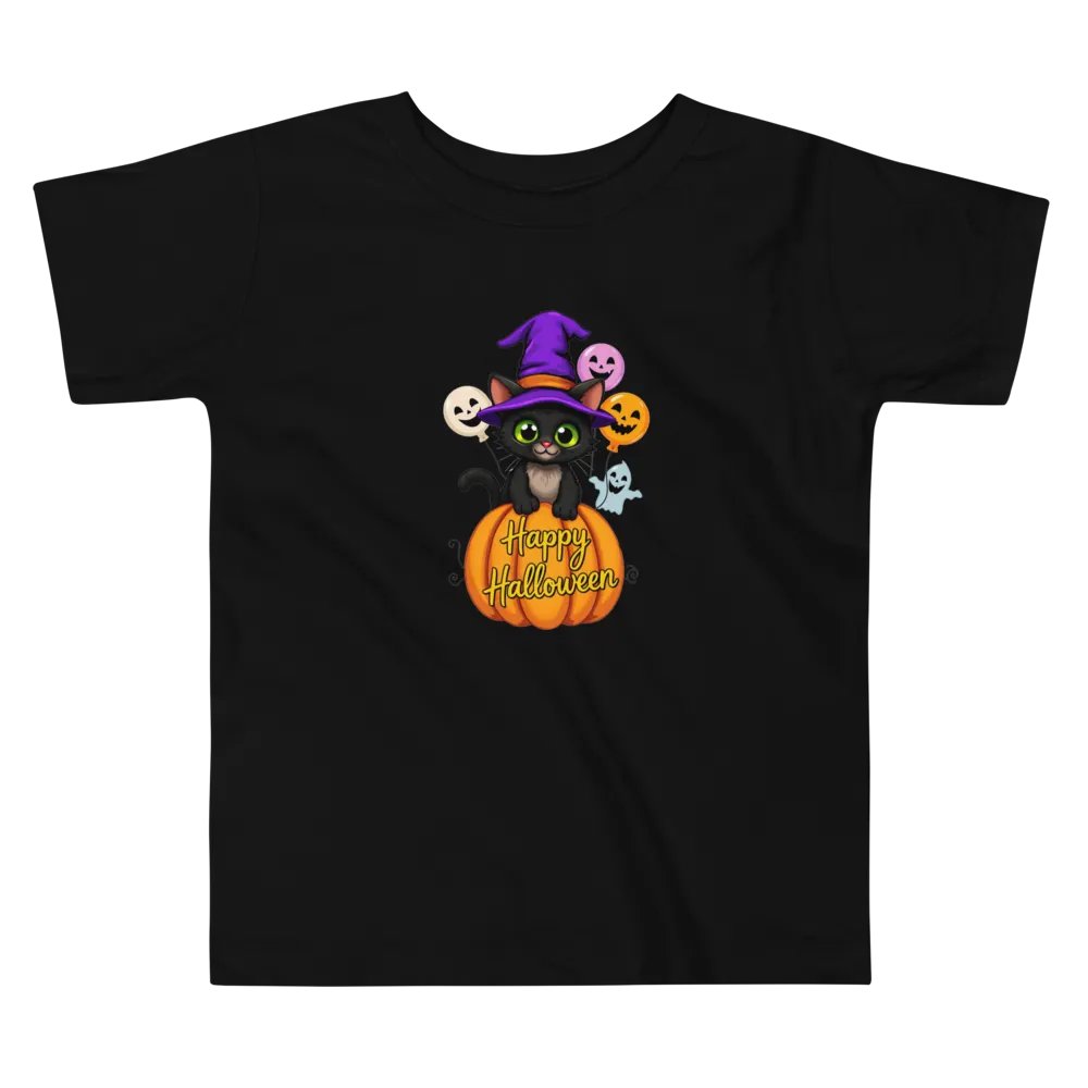 Witchy Sitting Pumpkin Cat T-shirt product image (3)