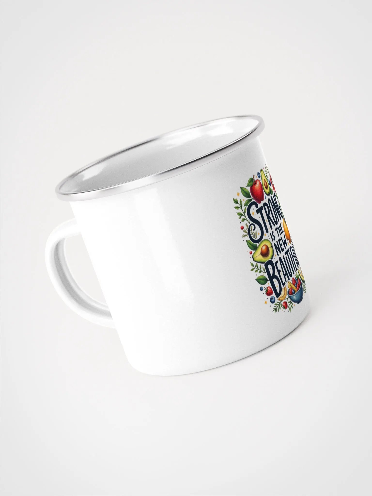 Strong is the New Beautiful Enamel Mug product image (4)