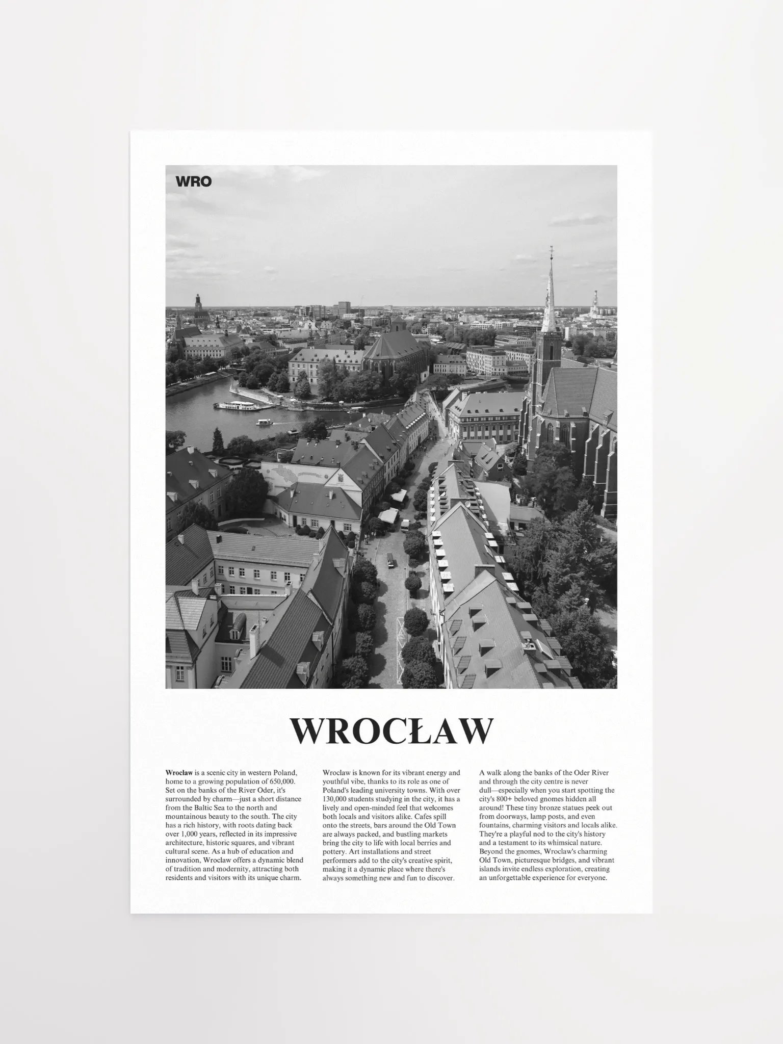 Wroclaw 02 Newspaper Poster product image (5)