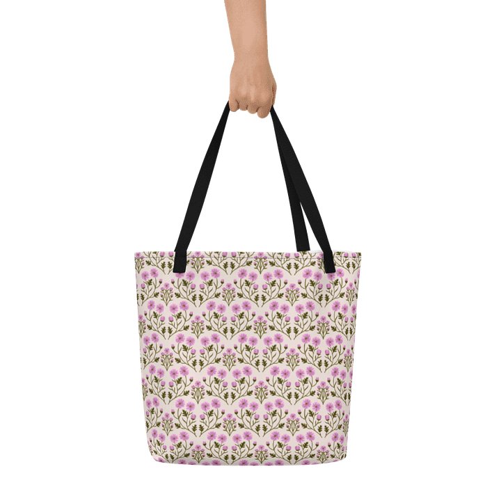Harmony of Mums - Pink and Forest Green - Tote Bag product image (1)