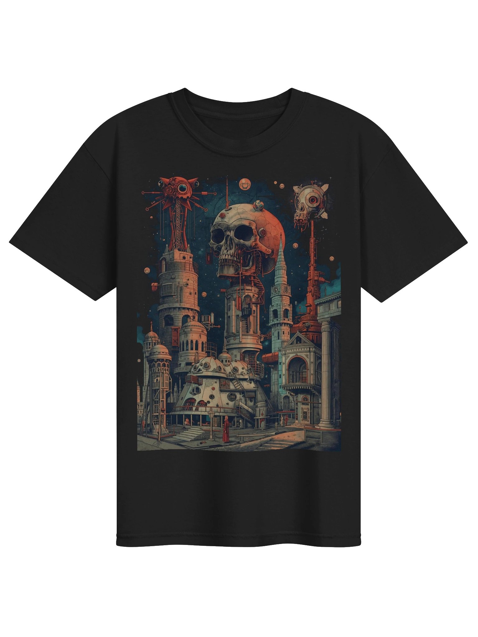 Surreal Cityscape Dream Heavyweight T-Shirt product image (1)