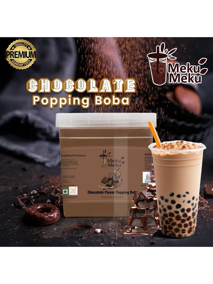 Chocolate Popping Boba Crystals Delicious Flavour product image (1)