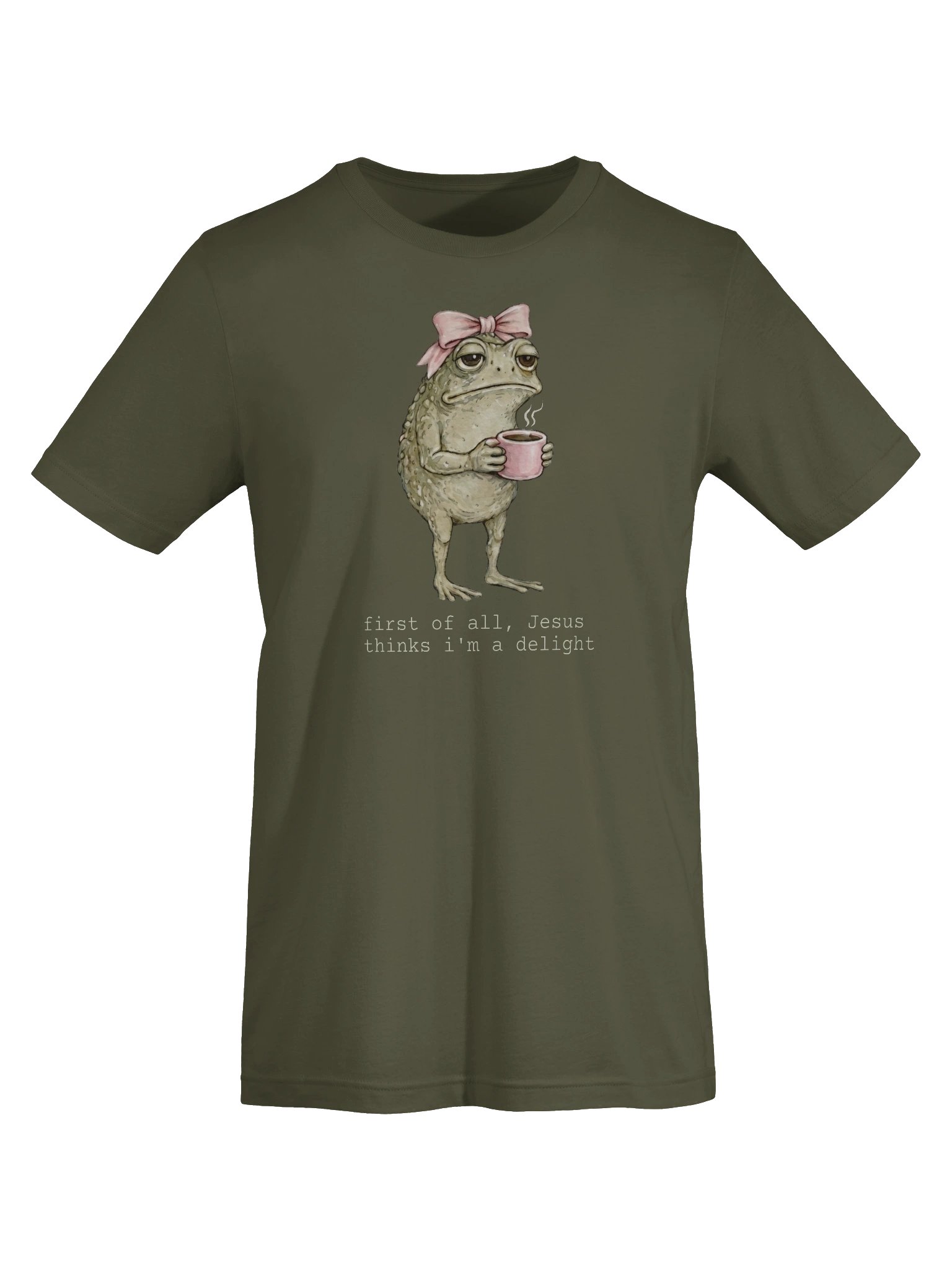 Jesus Thinks I'm a Delight Sarcastic Toad Graphic Tee product image (48)