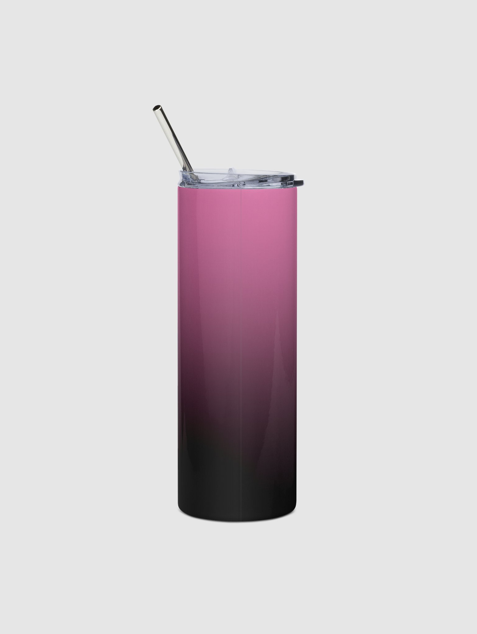 Stainless steel tumbler | Dark Mode | Pink Fade product image (4)